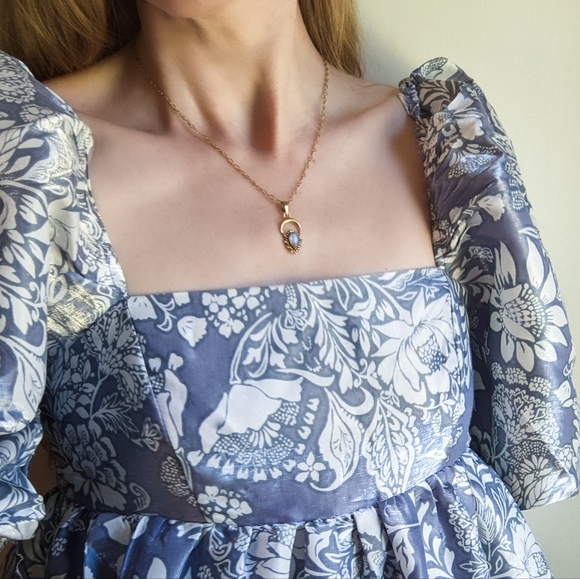 NWT Baizaar Moonstone Aura Necklace - Picture 2 of 5